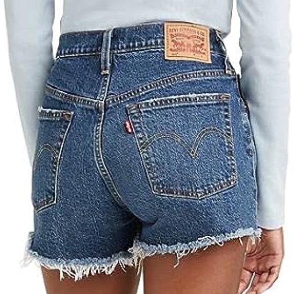 Levi's Cut Off HIGH Rise Denim Shorts 501 - Picture 1 of 10